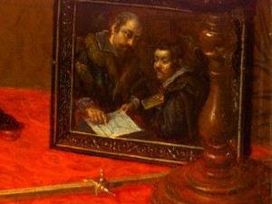 Double-portrait of Peter Linder and unidentified artist